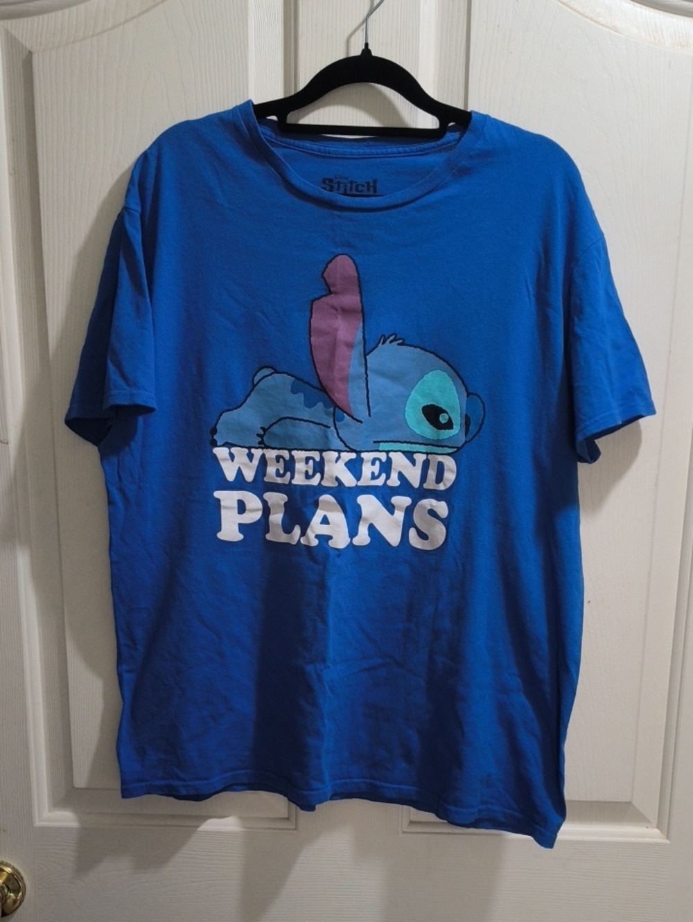 Disney Stitch Weekend Plans Graphic Tee - Blue